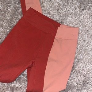 Pink/Coral Duotone Gymshark leggings